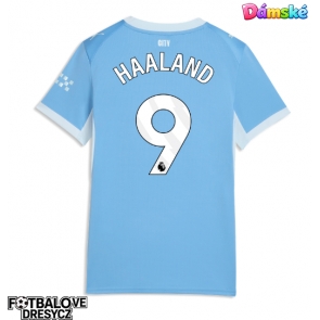 Manchester City Erling Haaland #9 Dámské Domácí Dres 2026-27 Krátký Rukáv